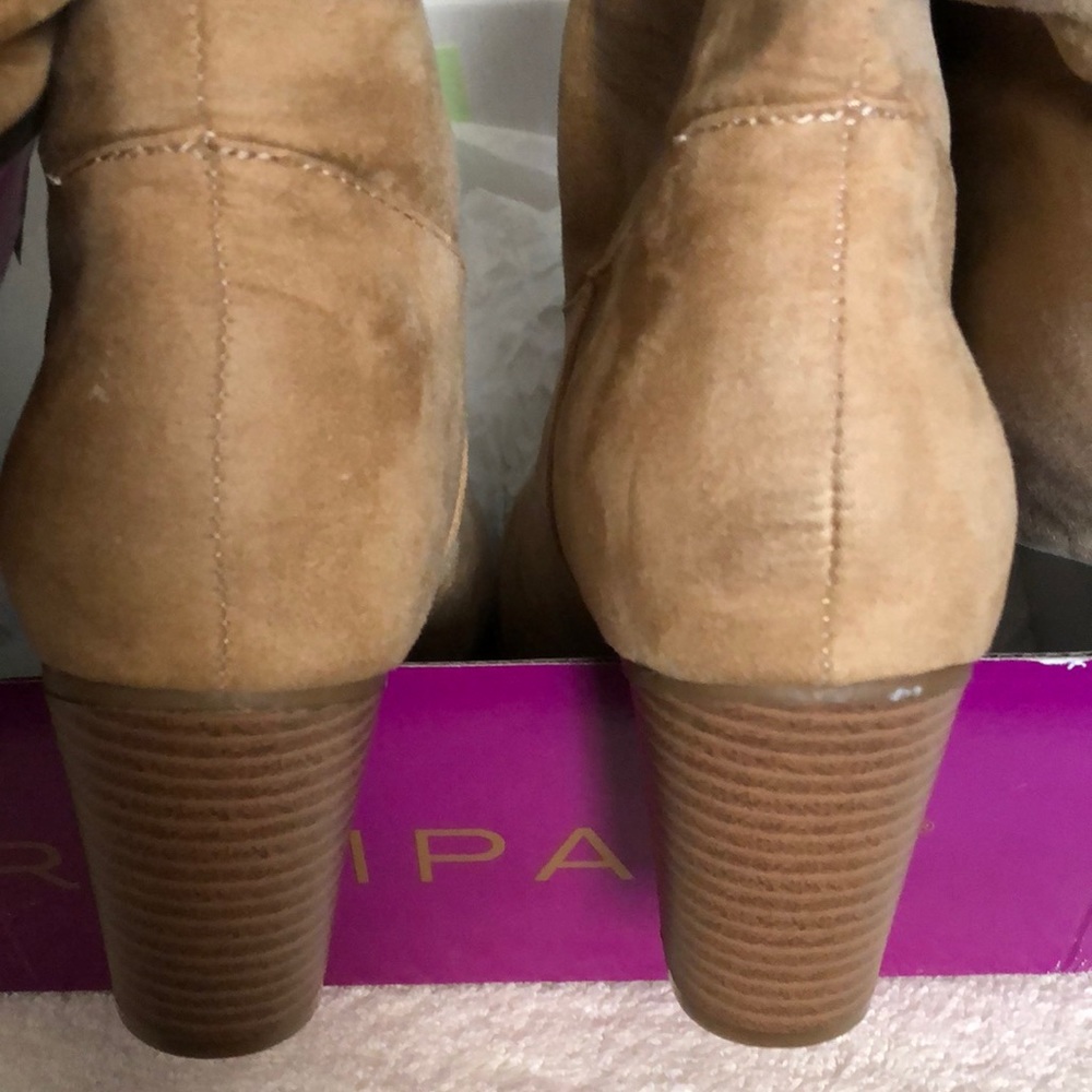 Faux Suede 3/4 calf boots - Picture 3 of 3